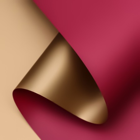 Matte film for flowers, double-sided, "aura", gold-red, 57 cm x 5 m
