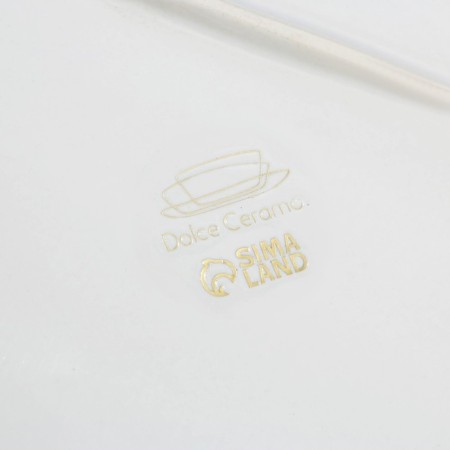 Ceramic dish for serving "sea shell", 27 x 25 cm, white color-4