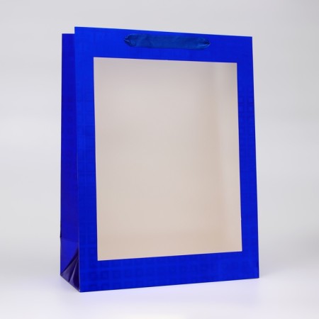 Packet holography with a window, "blue", l 40 x 30 x 13 cm