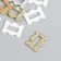 Decor for creativity plastic "Rectangular frame" Faspery 15 pcs mix 1.6x1.1 cm