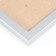 Photo frame plastic 10x15 cm, triple vertical, silver