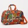 Road bag with lightning, 2 outer pockets, long belt, orange color/multi -colored color