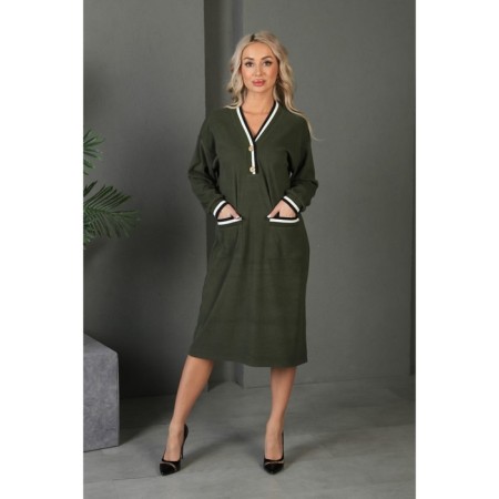 Women's dress, size 48, khaki color
