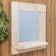 Square mirror, large with a shelf and 3 hooks, 53 × 53 × 1.6 cm