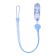 Holder for the nipple - dummy "heart", silicone, blue color