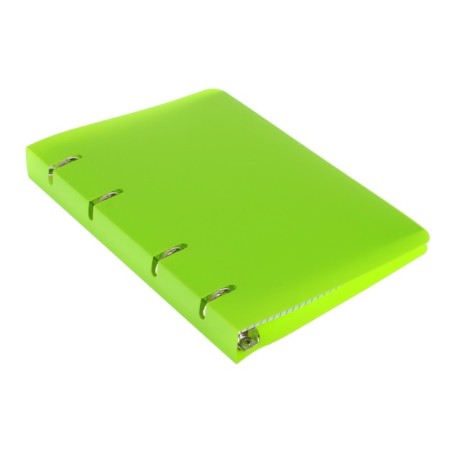 Notebook on rings A5 80 sheets in Calligrata cage, salad, plastic cover, offset unit-5