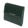 Nice wallet, glossy skin, color green crocodile
