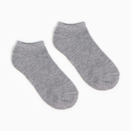 Set of female socks (3 pairs) shortened, gray color, size 36-39-1