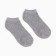Set of female socks (3 pairs) shortened, gray color, size 36-39