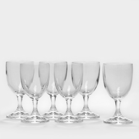 Set of glass glasses "Praline", 50 ml, 6 pcs