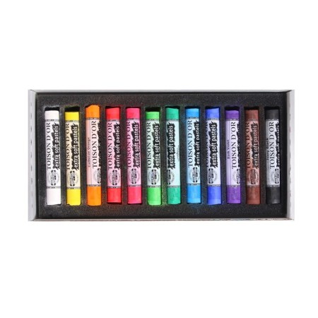 Pastel dry 12 colors, Extra Soft Koh-I-Noor 8552 Toison D`or, cardboard packaging-2