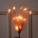 Branch LED dusty rose, 56 cm, 15 LED, AAX2 batteries (not complete), warm white glow