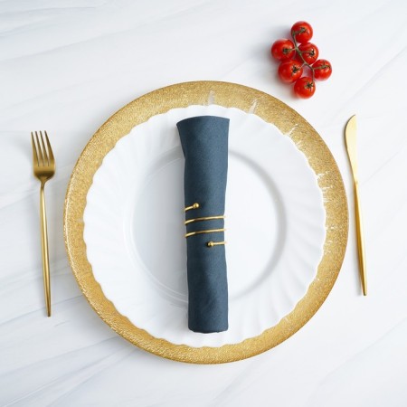 Ring for napkins "Spiral", 4.5 × 4 cm, gold color-7