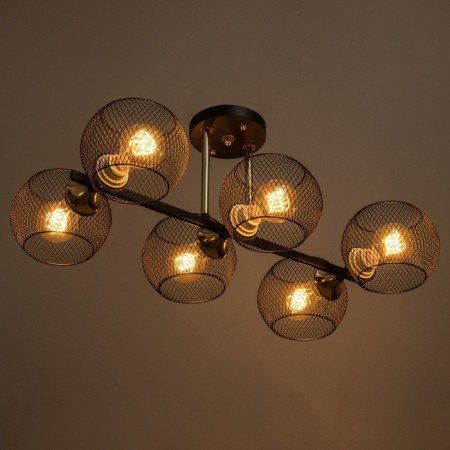 Estet chandelier 6he27 40w Black 58x36x23.5cm Bayerlux-2