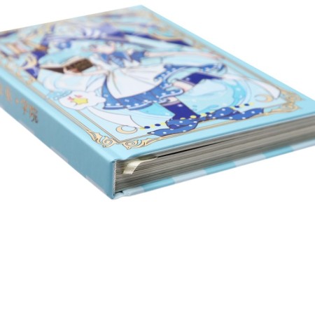 Notebook in a gift box A6, 96 sheets, a color block, on an anime castle, mix-9