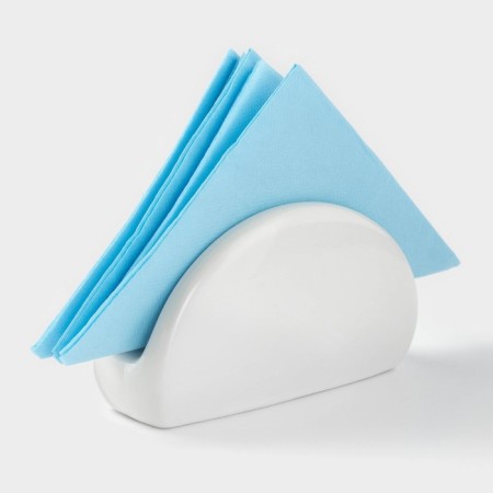 Ceramic “Classic” napkin, 12 × 4.5 × 7 cm, white color-3