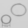 Step ring, metal, 15 mm, 20 pcs, silver color