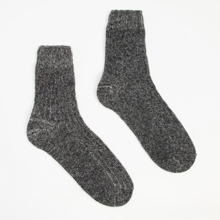 Male woolen socks "Rubchik", dark gray color, size 29