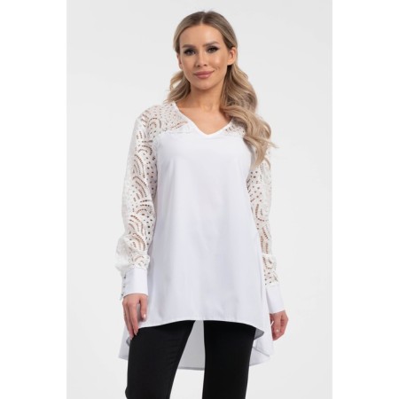 Women's tunic, size 42, white color-1