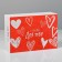 Gift folding box, packaging, “with love”, 16 x 23 x 7.5 cm