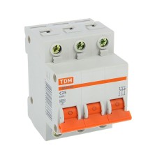 Switch automatic TDM VAL47-63, 3P, 25 A, 4.5 ka