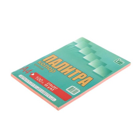 Color paper A4, 100 sheets "Palette Color" intensive, red, 80 g/m²-1