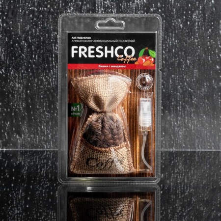 Fragrantist a bag with coffee beans "Fresshso Coffee", cherries with almonds 36 g, spray 5 ml, with a tester-1