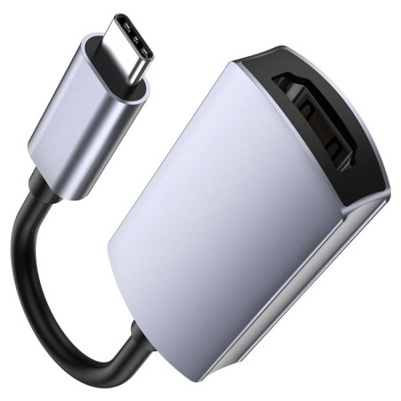 Adapter Hoco UA20, Type -C - HDMI, 11.5 cm, gray-2