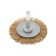 Metal brush for a tundra drill, with a hairpin, flat, 50 mm