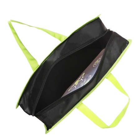 Folder with A4 handles, 335 x 260 x 100 mm, plastic, pens-textiles, Devente Cool Duck Black/Green-4