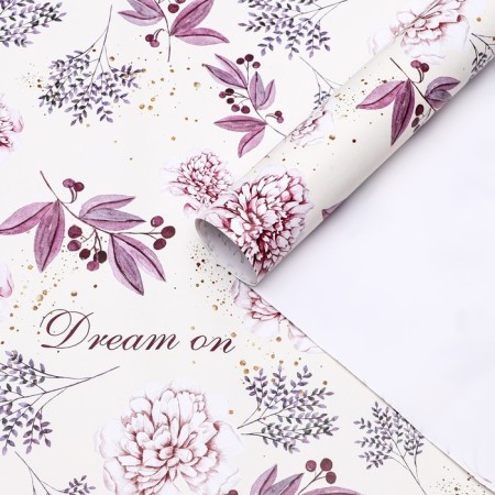 Packing paper, glossy "Dream on", 70 x 100 cm, 1 sheet
