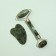 Massage set "Guasha", 18.5 × 10.5 × 2.5 cm, emerald color