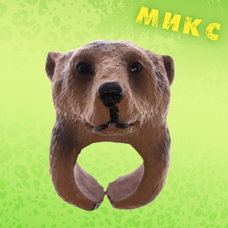 Game ring "Animal World" 3.5 × 4.5 × 2.5cm, 12 species, mix-5