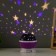 The night designer "Starry sky", rotation, (4AAA or USB) violet. 12*10 cm Risalux