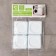 Set of anti -vibration stands "Dolyana", 4 pcs, square, white color