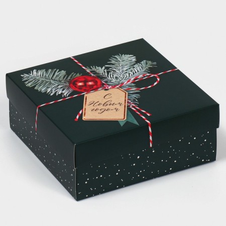 Box the team "New Year's package", 17 x 17 x 7 cm, New Year-1