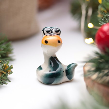 Souvenir "snake button", gzhel, color, 4 cm-1