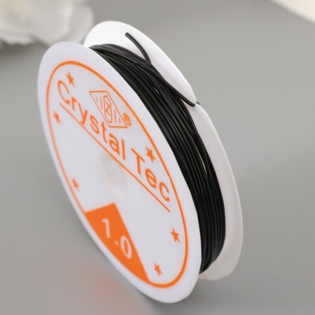 Silicone thread 1 mm, 4.5 m, black-2
