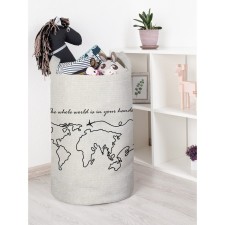 Basket for toys “The whole world in your hands, size 40x60 cm