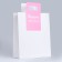 Gift package with a cut handle 26 x 32 x 10 cm, white