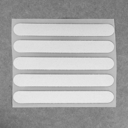 Reflective thermonacle “stripes”, 12 × 1.5 cm, 5 pcs on the sheet, the color is gray-3
