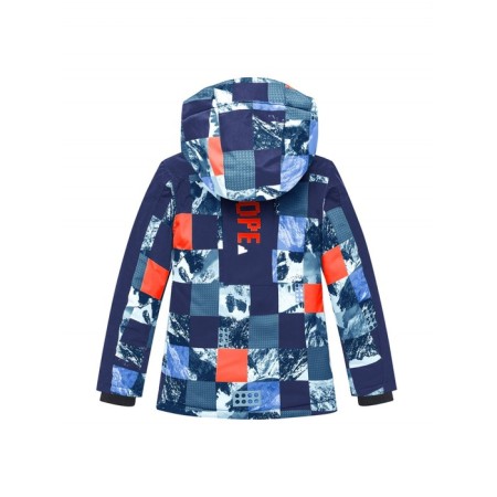 Ski costume for a boy, height 128 cm, dark blue color-2