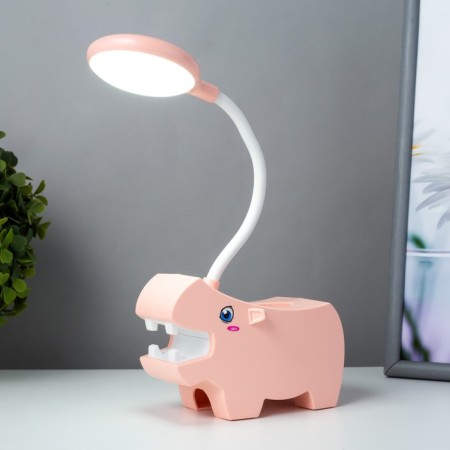 Hippo "Hippo" LED USB AKB Pink 7.5x13x29 cm Risalux-1