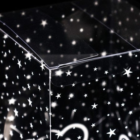 Folding box from PVC Love You, 11 x 11 x 18 cm-2
