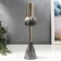 Summary Metal for 1 candle "Gray marble" 25x8x8 cm