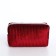 Cosmetic bag with lightning, burgundy color