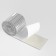 Mirror mosaic adhesive, 0.5 × 0.5 cm, 8 rows 4 cm × 1 m, silver glass