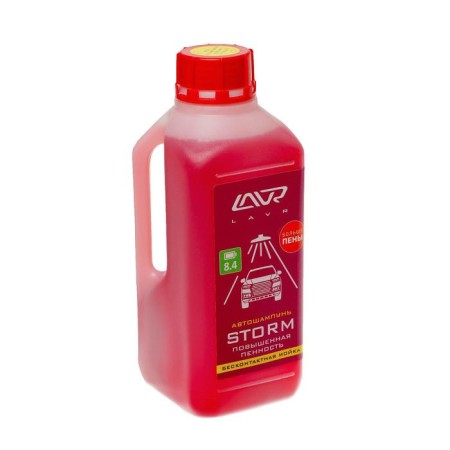 Lavr Storm Auto -Shampoo Contactly, increased finishing 1: 100, 1 l, bottle LN2336-1