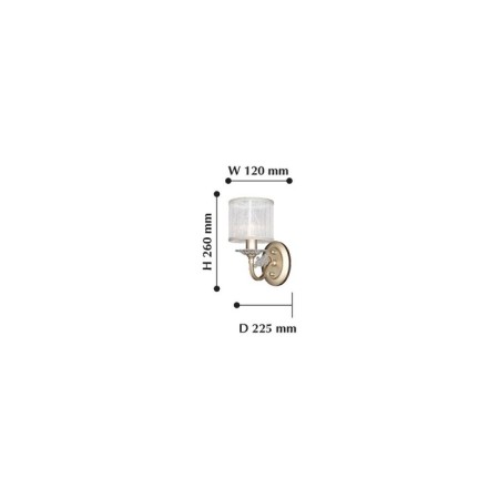 Sconces seraphima, 1x40W E14, color gold-1