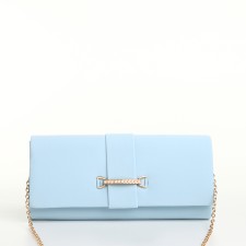 Women's bag on magnet, blue color